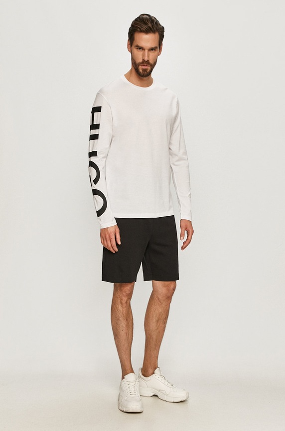 HUGO - Longsleeve 50458238 50458238 biały SS21