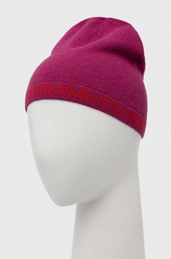 Moschino gyapjú sapka M2354.65233 lila AW23