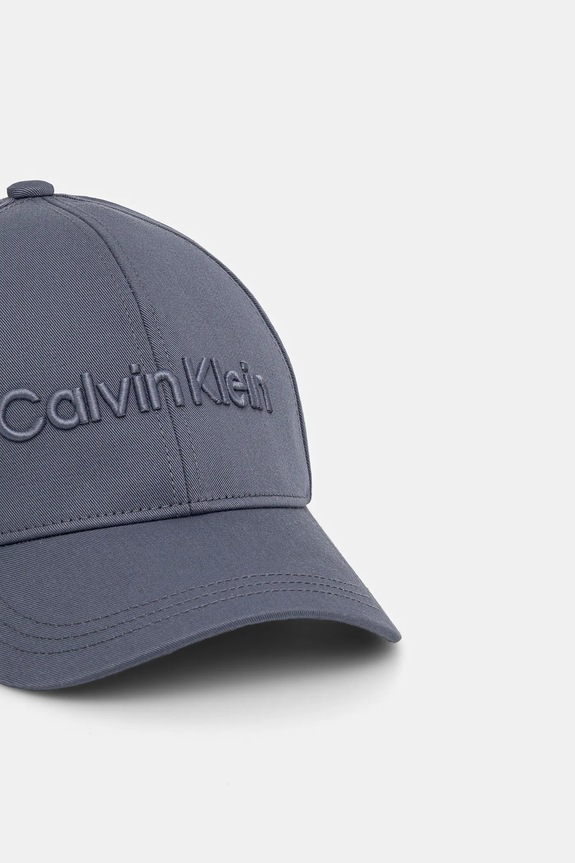 Bavlnená šiltovka Calvin Klein K50K505737 sivá AA00