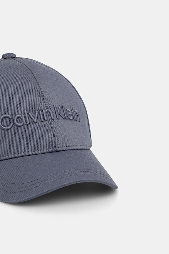 Bavlnená šiltovka Calvin Klein K50K505737 sivá AA00