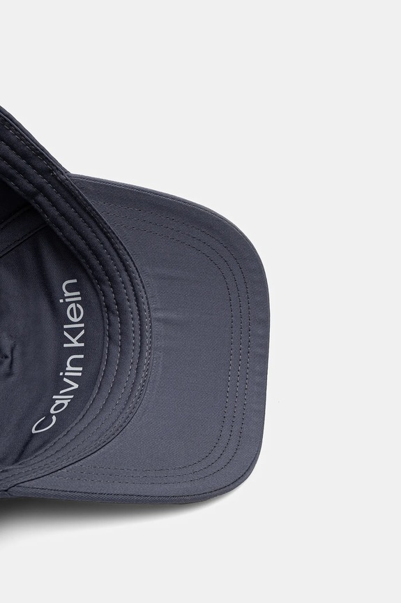 Bavlnená šiltovka Calvin Klein sivá K50K505737