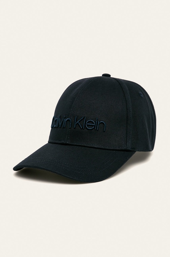 Čepice Calvin Klein bavlna námořnická modř K50K505737