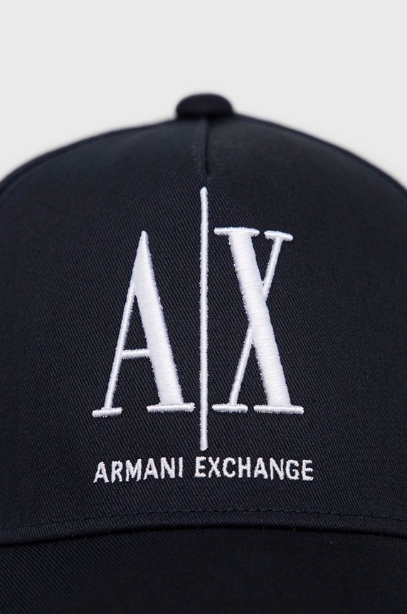Armani Exchange czapka z daszkiem bawełniana 954047.CC811.NOS granatowy AA00
