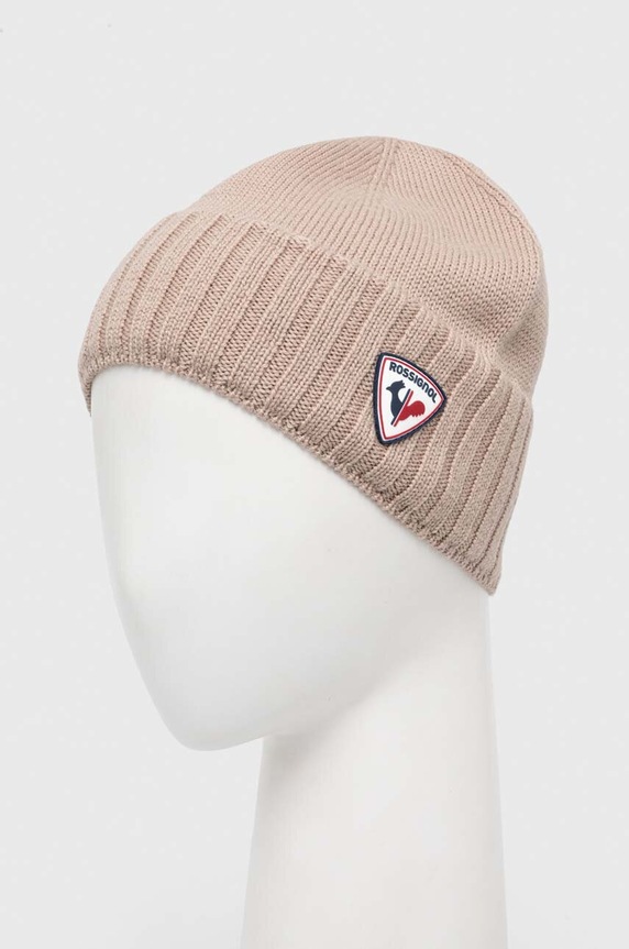 Vlněná čepice Rossignol RLJMH08 béžová AW23