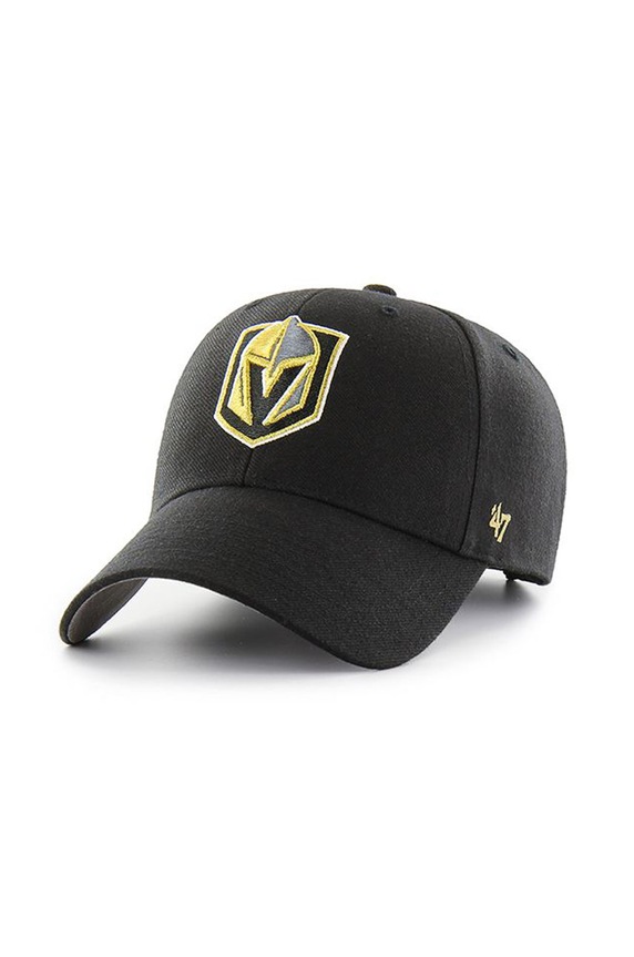47 brand - Czapka NHL Vegas Golden Knights aplikacja czarny H.MVP31WBV.BK