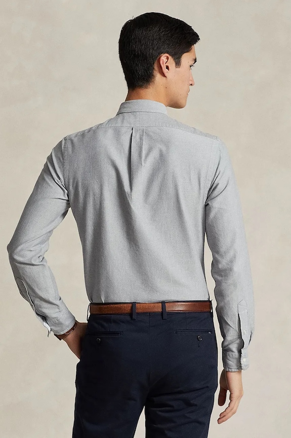 Polo Ralph Lauren koszula bawełniana 710792161005 szary SS26