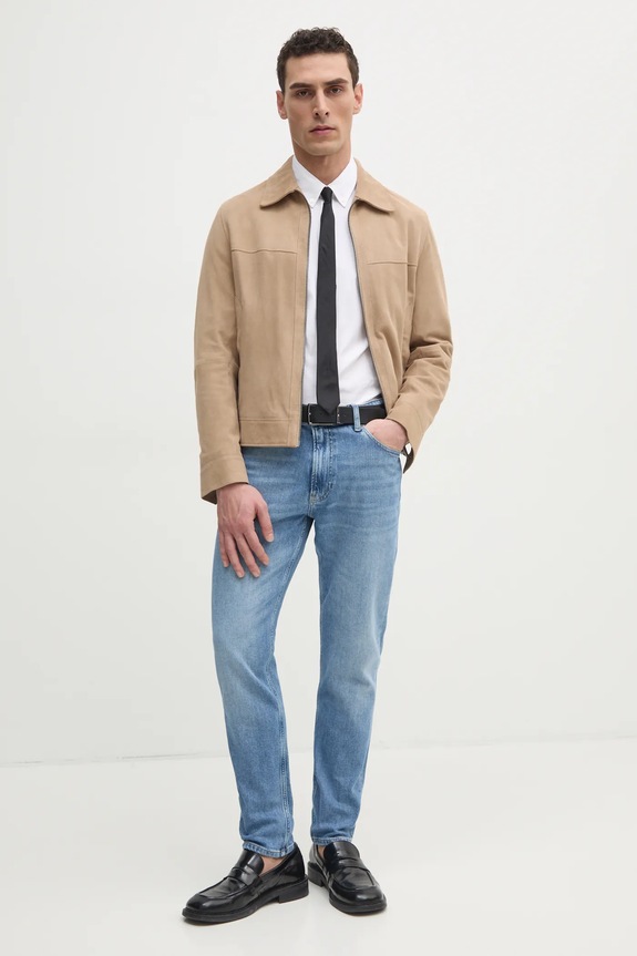 Lacoste koszula bawełniana CH2933 biały AW25