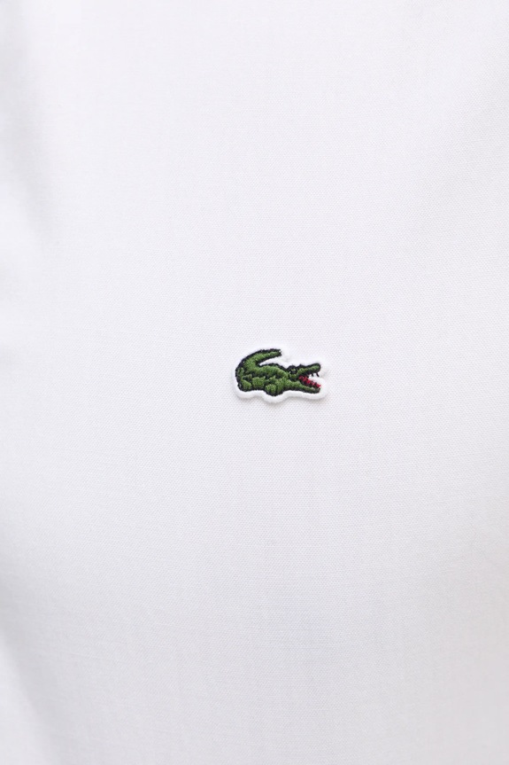 Lacoste koszula bawełniana CH2933 biały