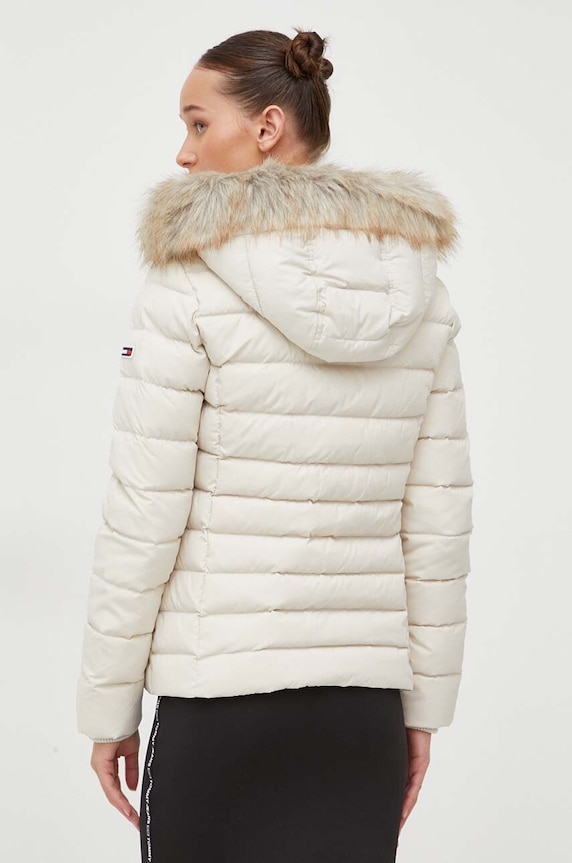 Ρούχα Μπουφάν με επένδυση από πούπουλα Tommy Jeans DW0DW08588 μπεζ