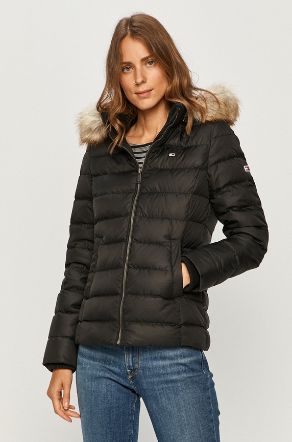 Tommy Jeans kurtka puchowa pozostałe czarny DW0DW08588