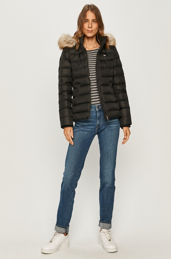 Tommy Jeans kurtka puchowa DW0DW08588 czarny AW23