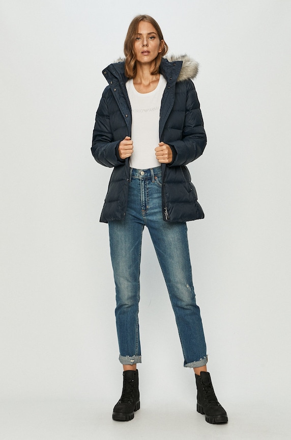 Tommy Hilfiger - Kurtka puchowa WW0WW28610 WW0WW28610 granatowy AW20