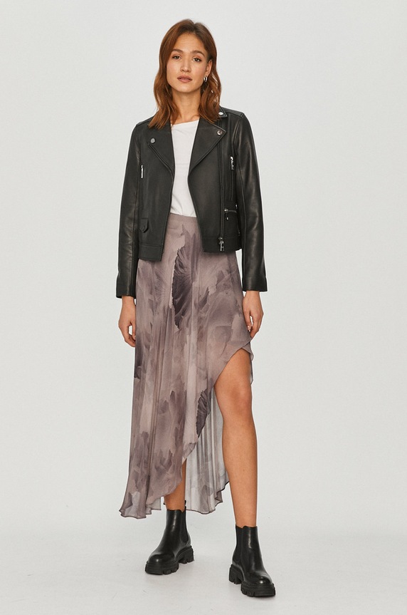 Karl Lagerfeld - Ramoneska skórzana 205W1900 205W1900 czarny AA00
