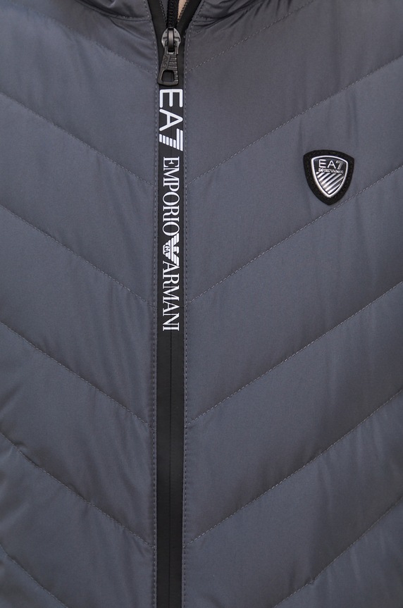Péřová vesta EA7 Emporio Armani 8NPQ03.PNE1Z šedá