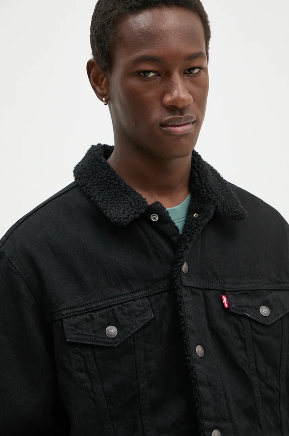 Levi's - Rifľová bunda čierna 16365.0100