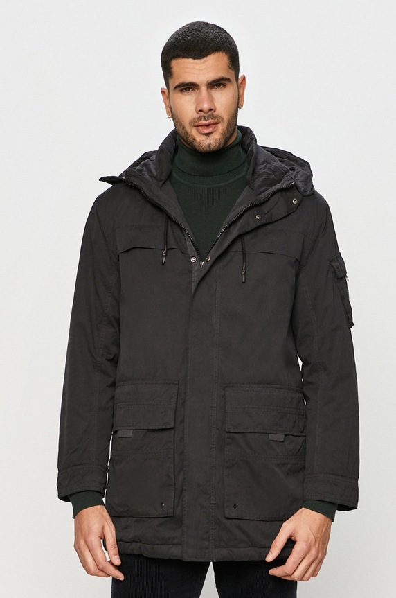 Pepe Jeans - Parka Byron pozostałe czarny PM402295