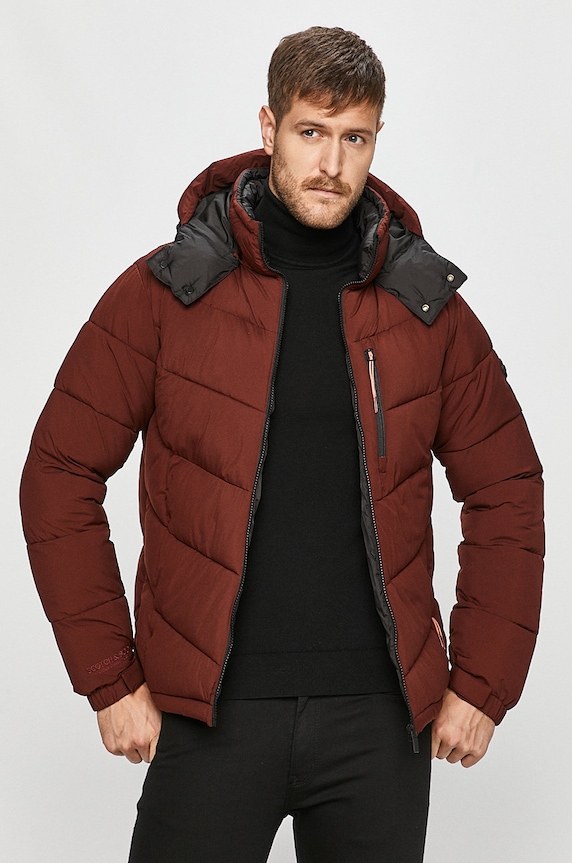 Scotch & Soda - Geaca cu captuseala burgundia 158288