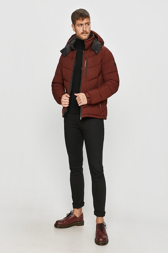 Scotch & Soda - Geaca 158288 burgundia AW20