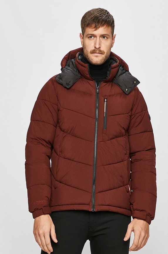 Scotch & Soda - Geaca burgundia 158288