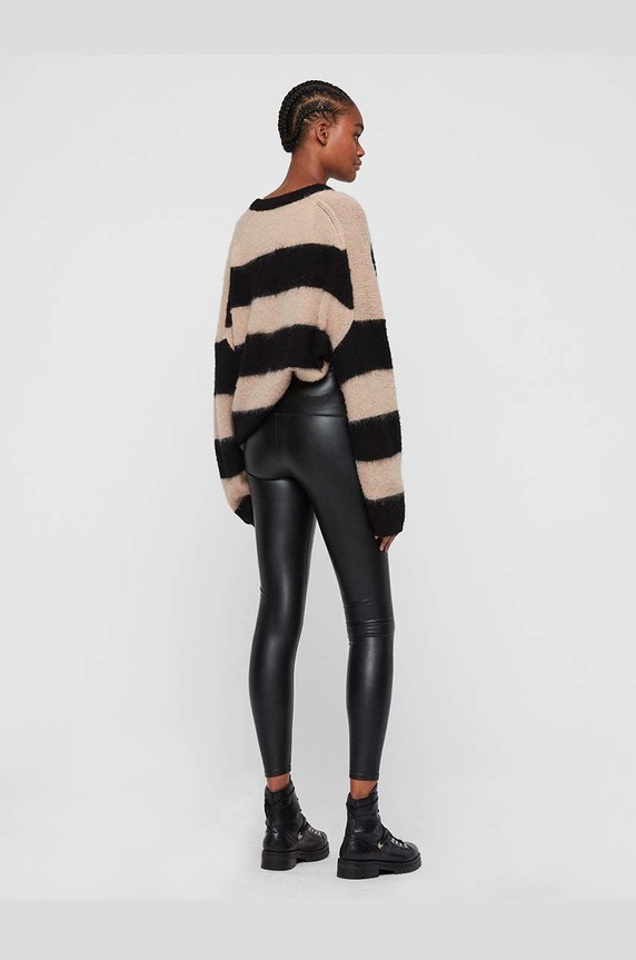 AllSaints - Legginsy CORA LEGGINGS czarny WL166P
