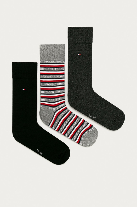 Tommy Hilfiger - Κάλτσες (3-pack) ψηλές κάλτσες μαύρο 100000844