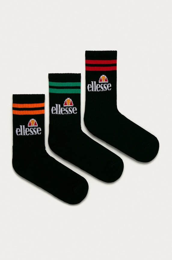 Čarape Ellesse (3-pack) visoke čarape crna SAAC1208