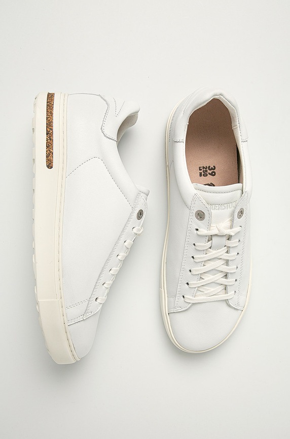 Birkenstock sneakersy skórzane Bend Low 1017724 biały