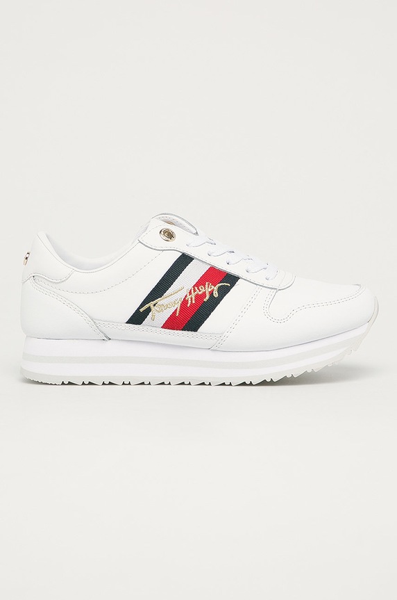 Tommy Hilfiger - Pantofi piele alb FW0FW05218YBR