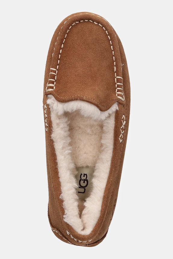 UGG - Kapcie zamszowe Ansley brązowy 1106878.CHE