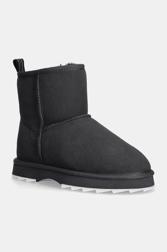 Emu Australia - Śniegowce zamszowe Sharky Mini brak zapięcia szary W12434.DRK.GREY.T