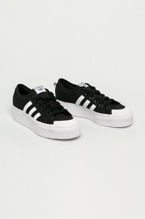 Πάνινα παπούτσια adidas Originals Nizza Platform NHL Pittsburgh Penguins Nizza Platform FV5321 μαύρο AW22