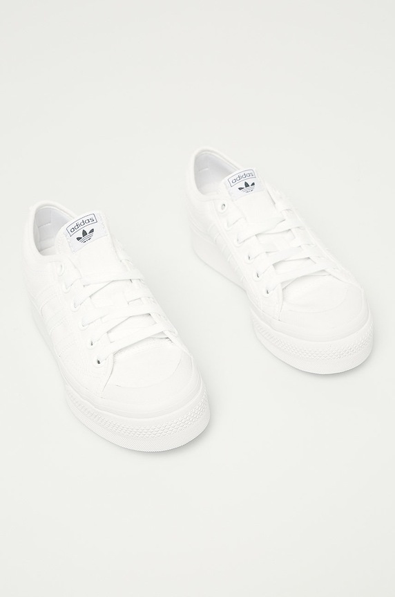 Ниски кецове adidas Originals Nizza Platform бял FV5322