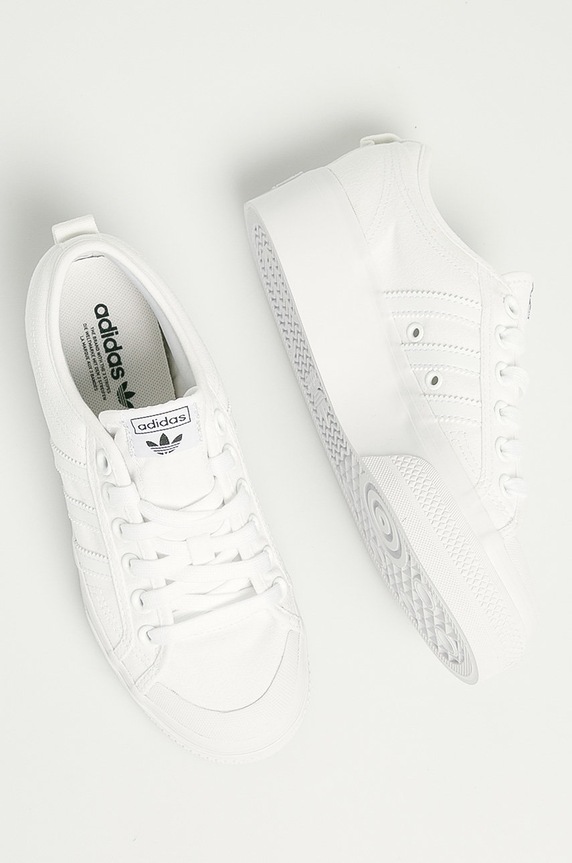 Ниски кецове adidas Originals Nizza Platform FV5322 бял