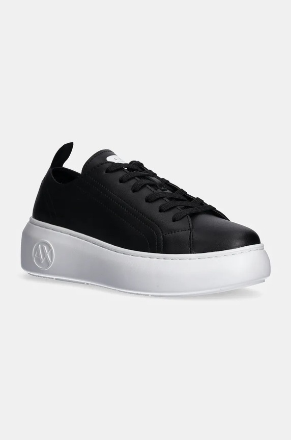 Boty Armani Exchange imitace kůže černá XDX043.XCC64