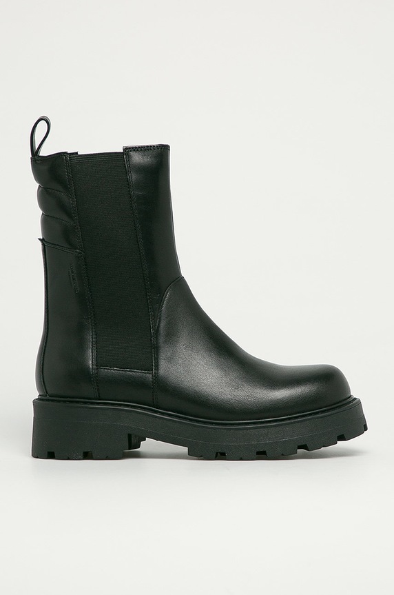 Vagabond Shoemakers - Kožené topánky Chelsea Cosmo 2.0 usňová koža čierna 4849.401.20