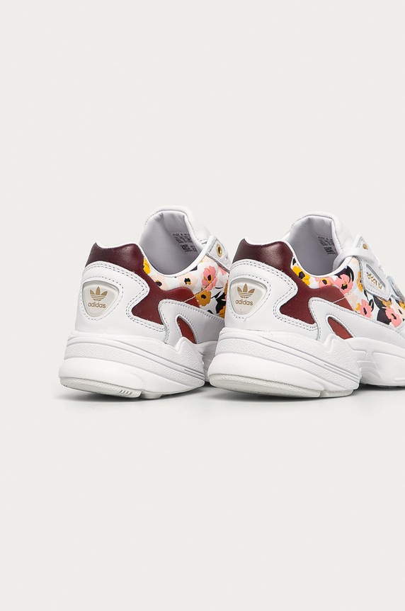 Boty adidas Originals - Kožené boty Falcon FW2520 FW2520 bílá