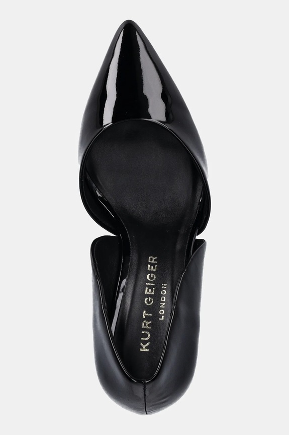Kurt Geiger London - Szpilki skórzane Bond 90 czarny 1772700309.00