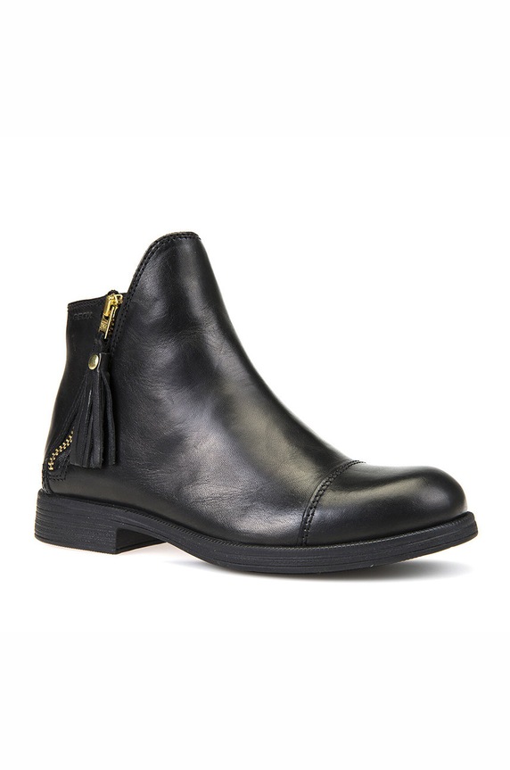 Geox - Botki skórzane JR AGATA J5449C.00043.AGATA czarny AW20