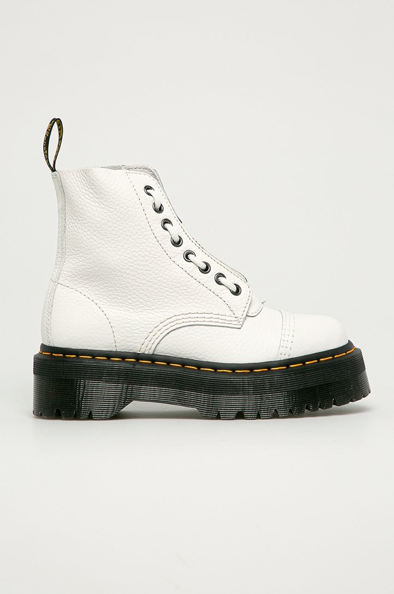 Dr. Martens - Botki skórzane Sinclair nieocieplane biały DM26261100