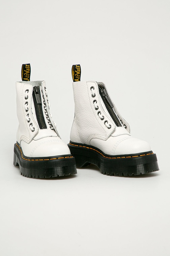 Dr. Martens - Botki skórzane Sinclair DM26261100 biały AW20