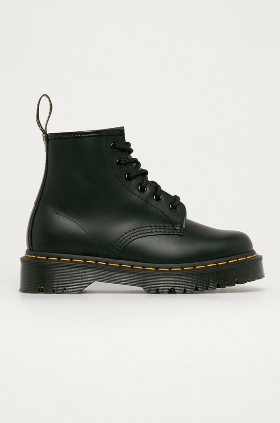Dr. Martens - Workery skórzane 101 płaski czarny DM26203001