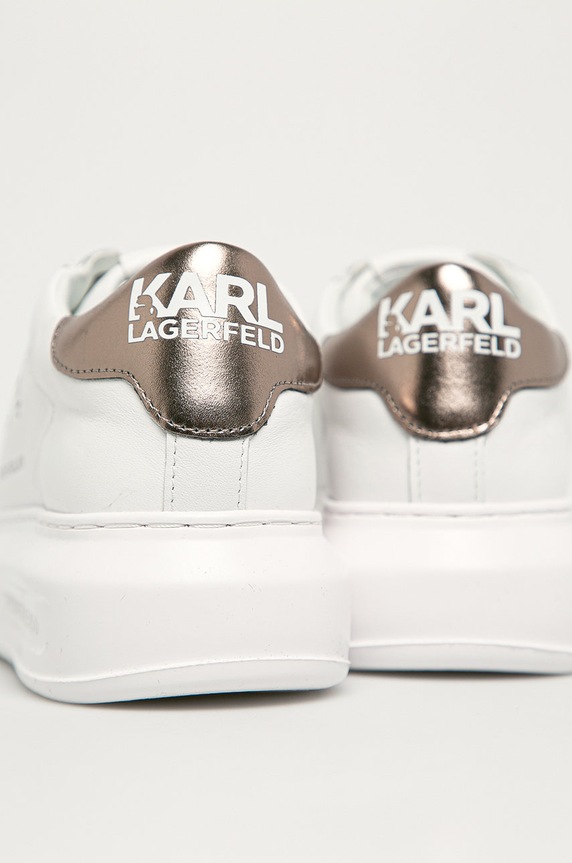 Παπούτσια Karl Lagerfeld - Δερμάτινα παπούτσιαKAPRI KL62538.01S λευκό