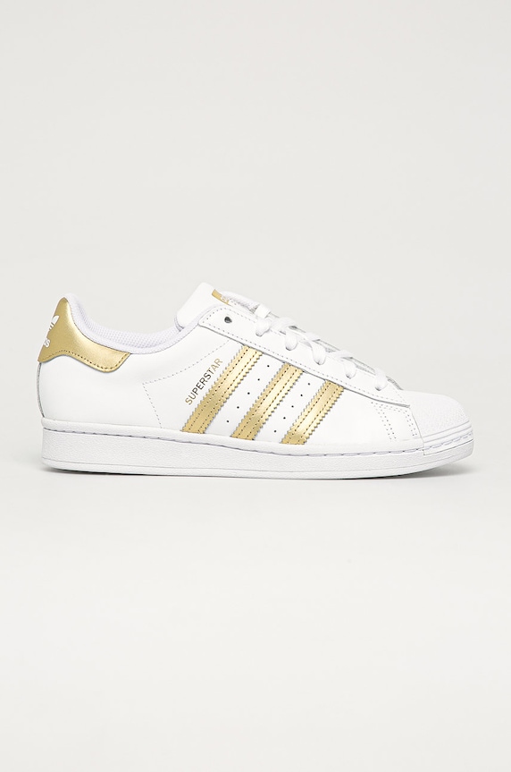 Tenisice adidas Originals Superstar imitacija zrnate kože bijela FX7483
