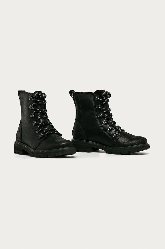 Sorel - Δερμάτινες μπότες Lennox Lace 1921271 μαύρο AW20