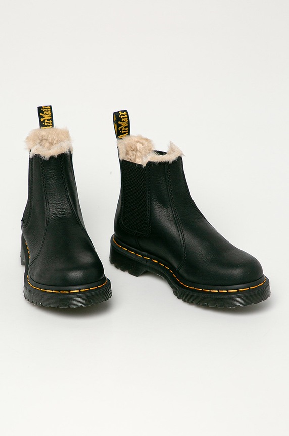 Dr. Martens - Kožené topánky Chelsea 2976 Leonore DM21045001 čierna AW21