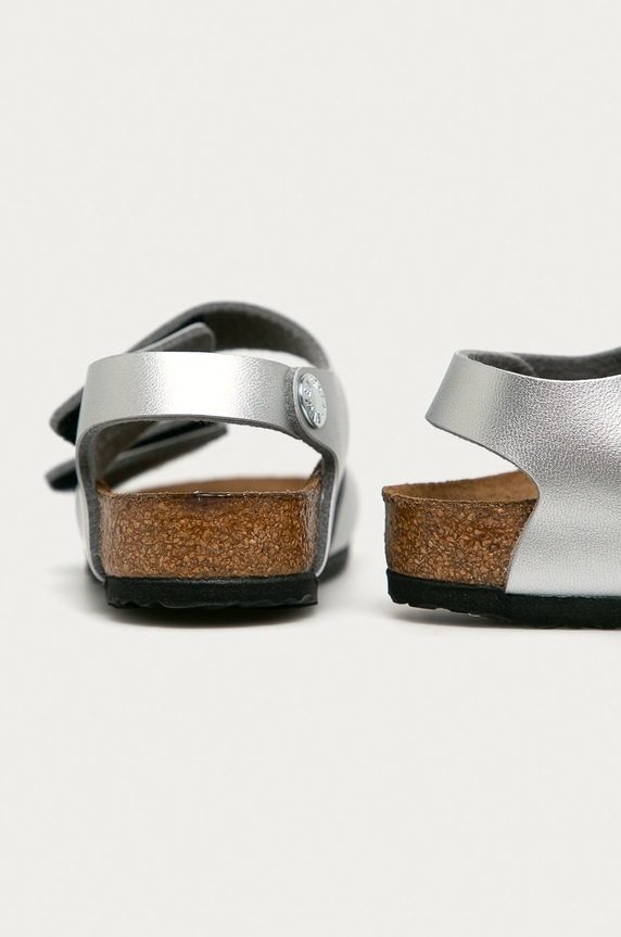 Dziewczynka Birkenstock - Sandały dziecięce Palu 1017356.BIRKENSTOCK srebrny