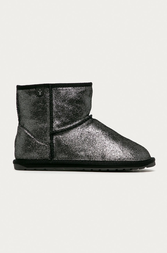 Emu Australia - Śniegowce dziecięce Wallaby Mini brak zapięcia szary T12358.BLACK