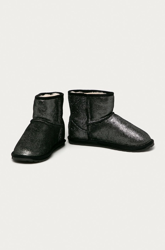 Emu Australia - Śniegowce dziecięce Wallaby Mini T12358.BLACK szary AW20