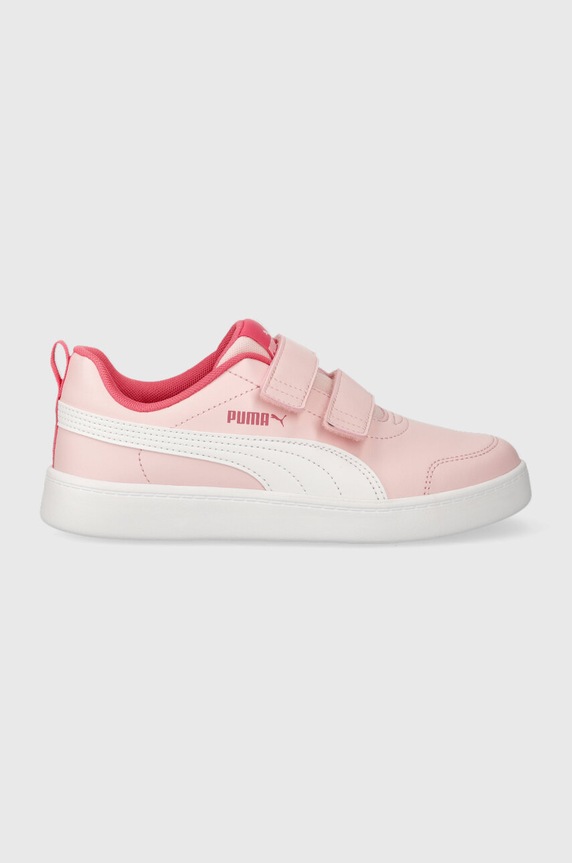 Puma sneakersy dziecięce Courtflex v2 niska różowy 371543