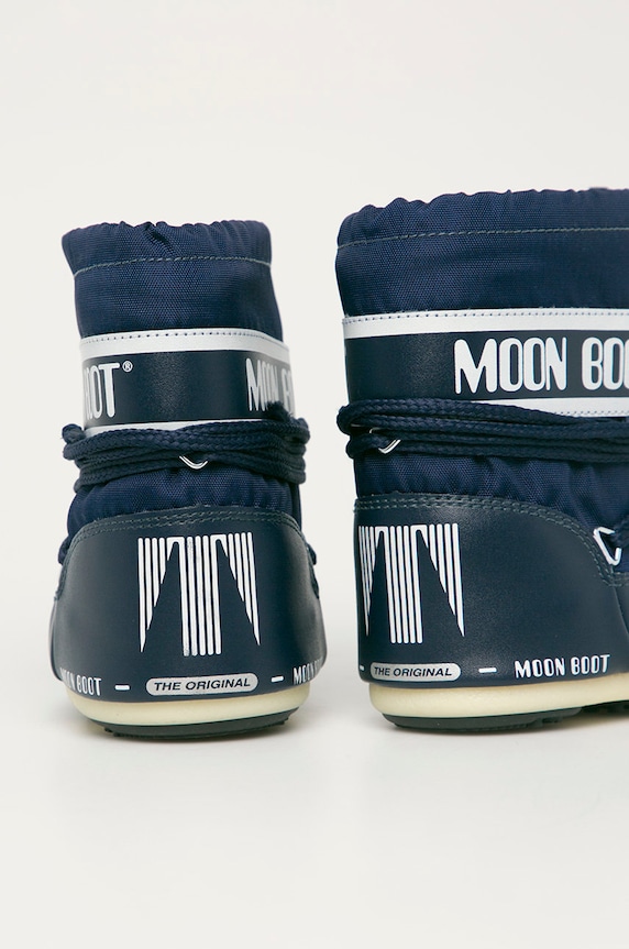 Dziewczynka Moon Boot - Śniegowce dziecięce 140043.MOON.BOOT.MINI granatowy